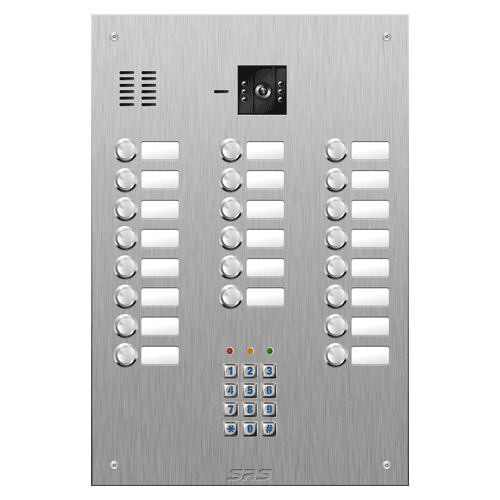 4822/05 22 button vandal resist S Steel video panel, keypad size D4