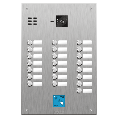 4822/08 22 button vandal resist S Steel video panel, prox.  size D4