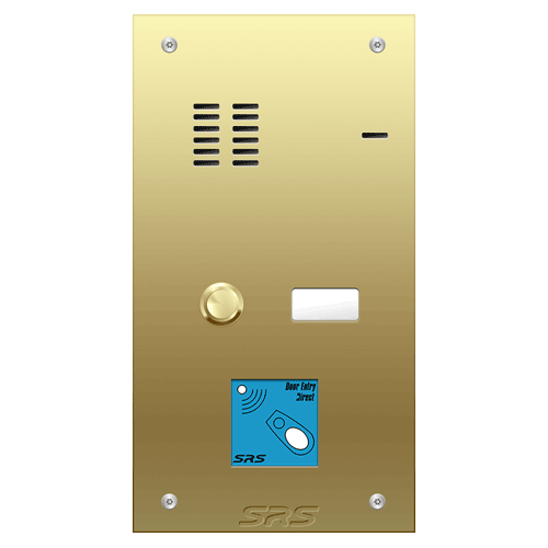 6201/08 01 way VR audio brass   panel, name wind. [rox.   size A