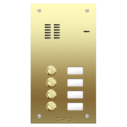 6204 04 way VR audio brass   panel, name wind.         size A