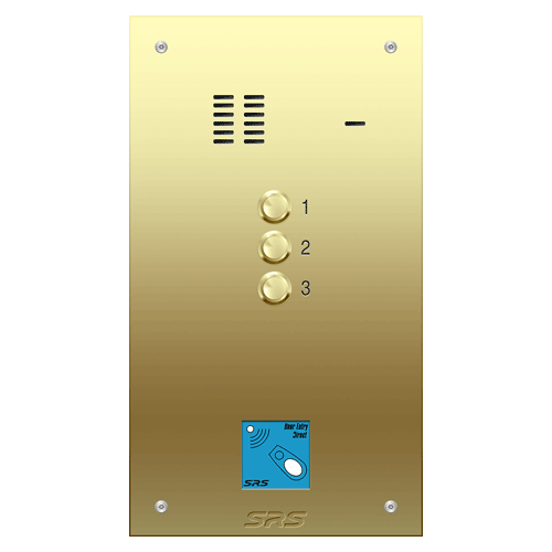 6303/08 03 way VR audio brass   panel, PROX               size D