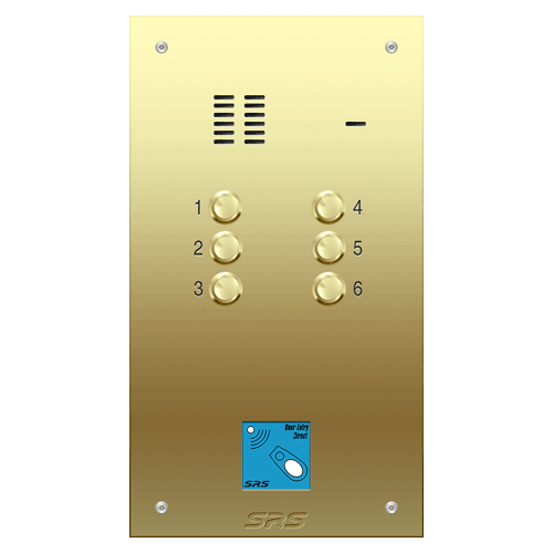 6306/08 06 way VR audio brass   panel, PROX               size D