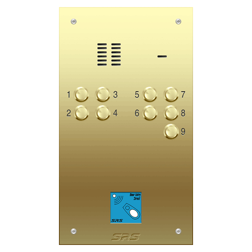 6309/08 09 way VR audio brass   panel, PROX               size D