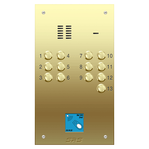 6313/08 13 way VR audio brass   panel, PROX               size D