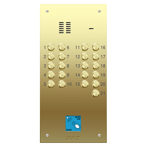 6321/08 21 way VR audio brass   panel, PROX               size D2