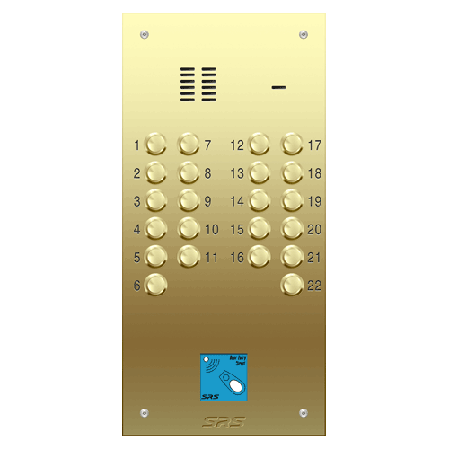 6322/08 22 way VR audio brass   panel, PROX               size D2