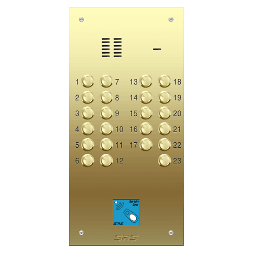 6323/08 23 way VR audio brass   panel, PROX               size D2