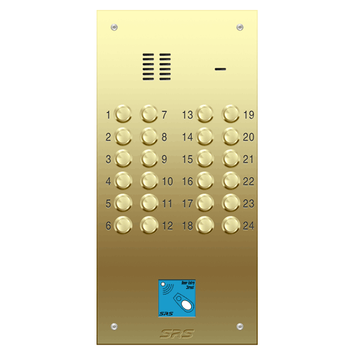 6324/08 24 way VR audio brass   panel, PROX               size D2