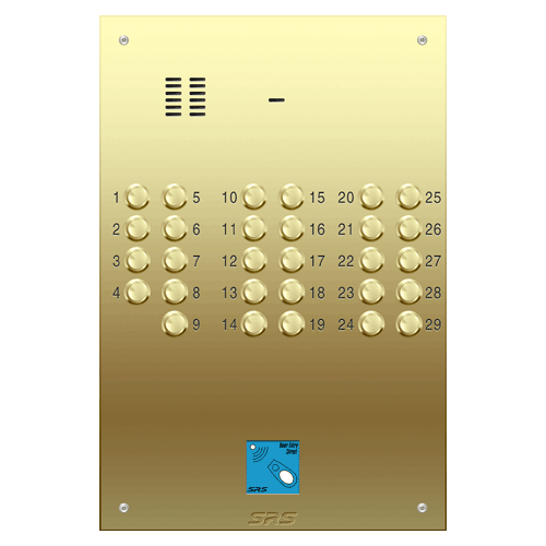 6329/08 29 way VR audio brass   panel, PROX               size D4