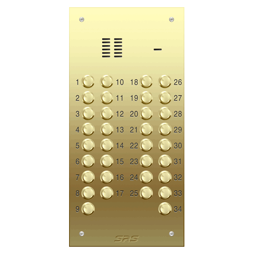 6334 34 way VR audio brass   panel,                    size D2
