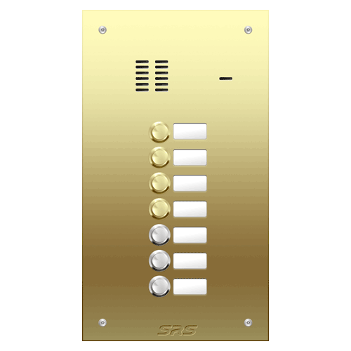 6407 07 way VR audio brass   panel, name window        size D