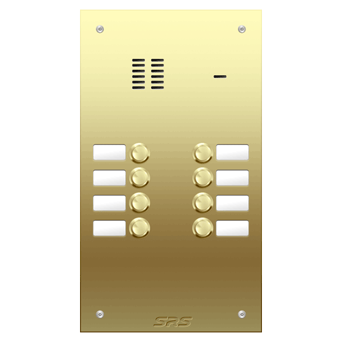 6408 08 way VR audio brass   panel, name window        size D