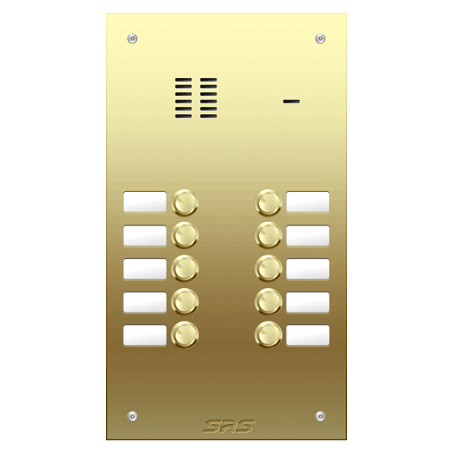 6410 10 way VR audio brass   panel, name window        size D