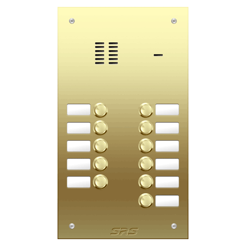 6411 11 way VR audio brass   panel, name window        size D
