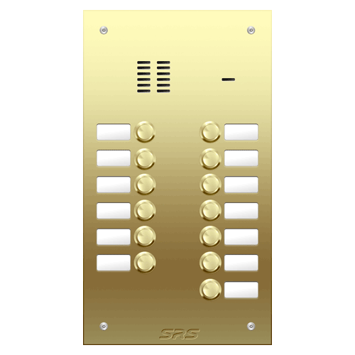 6413 13 way VR audio brass   panel, name window        size D