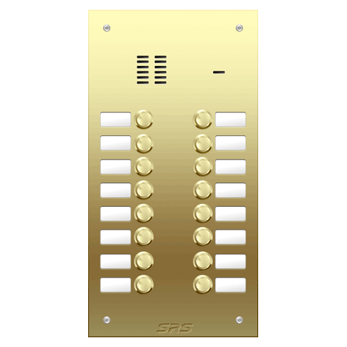 6416 16 way VR audio brass   panel, name window        size D1