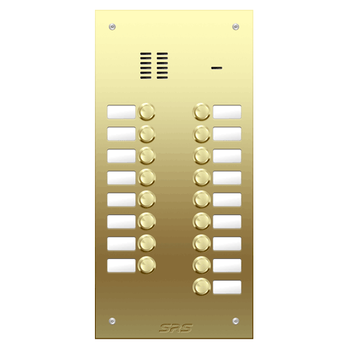 6417 17 way VR audio brass   panel, name window        size D2