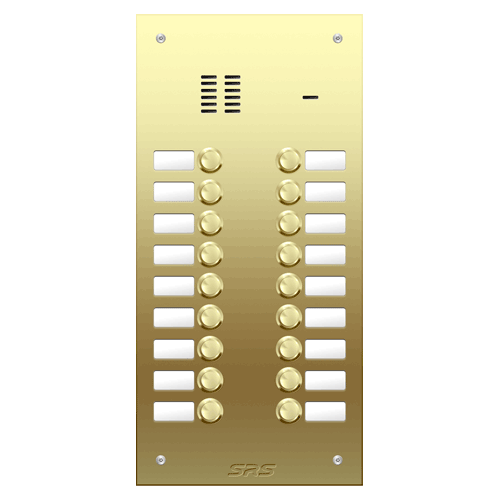 6418 18 way VR audio brass   panel, name window        size D2