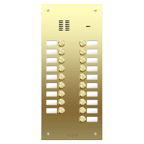 6419 19 way VR audio brass   panel, name window        size D3