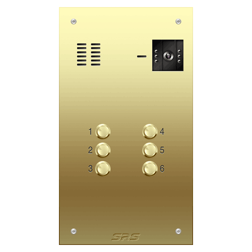 6606 06 way VR brass  video panel,                     size D