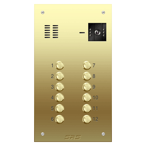 6612 12 way VR brass  video panel,                     size D
