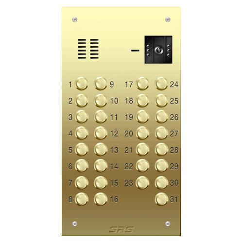 6631 31 way VR brass  video panel,                     size D1