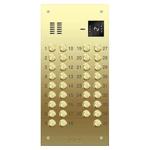 6635 35 way VR brass  video panel,                     size D2