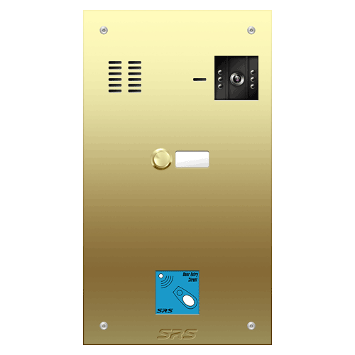 6801/08 01 button Brass   video panel, prox.,  name win.  size D
