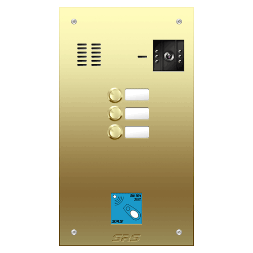 6803/08 03 button Brass   video panel, prox.,  name win.  size D