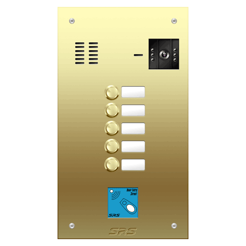 6805/08 05 button Brass   video panel, prox.,  name win.  size D