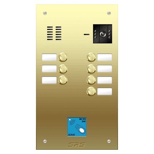6807/08 07 button Brass   video panel, prox.,  name win.  size D