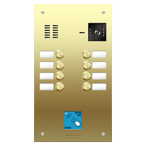 6808/08 08 button Brass   video panel, prox.,  name win.  size D