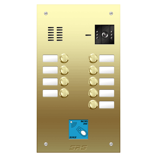 6809/08 09 button Brass   video panel, prox.,  name win.  size D