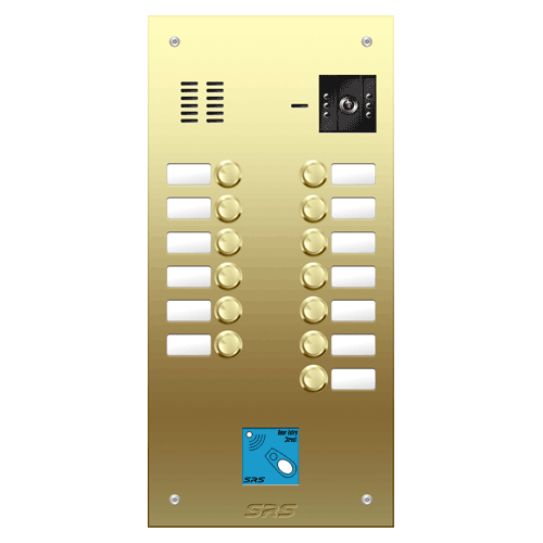 6813/08 13 button Brass   video panel, prox.,  name win.  size D