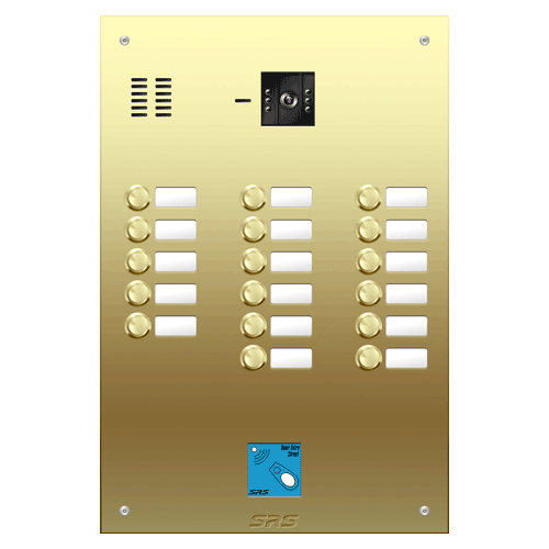 6817/08 17 button Brass   video panel, prox.,  name win.  size D