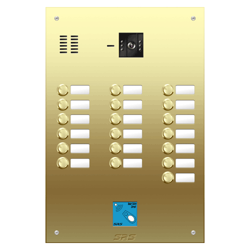 6819/08 19 button Brass   video panel, prox.,  name win.  size D