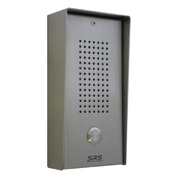 5101SG 01 button stainless steel surface, GSM audio panel