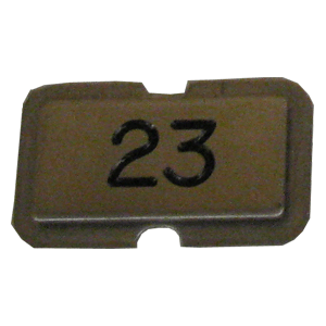 NPS23 Stainless steel name plate engraved      23