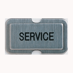 NPSSERV Stainless steel name plate stamped    SERVICE