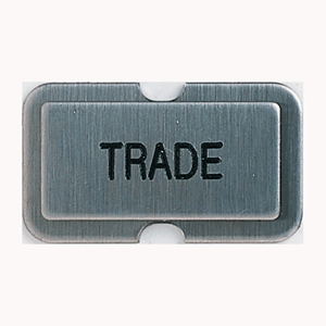 NPSTRADE Stainless steel name plate stamped    TRADE