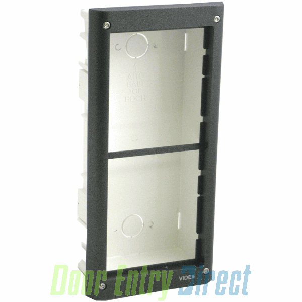 V-4852 Videx 4000          Flush   mount box (grey)      2 module