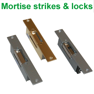 Latch strikes and locks
